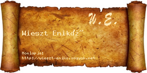 Wieszt Enikő névjegykártya