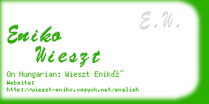 eniko wieszt business card